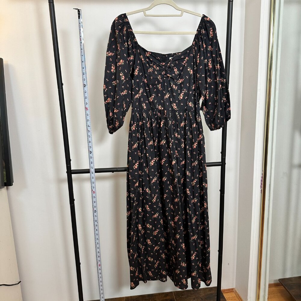 Christy Dawn - The Peyton Dress - Color Mums Ditsy Black - Size L - Picture 7 of 13